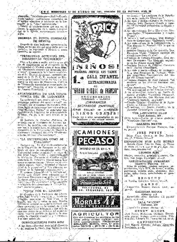 ABC MADRID 25-01-1961 página 38