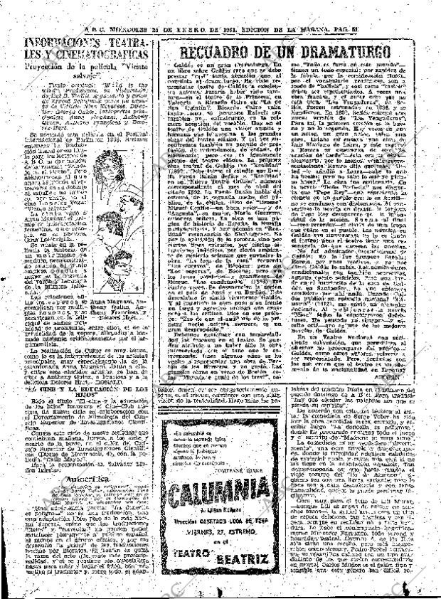 ABC MADRID 25-01-1961 página 51