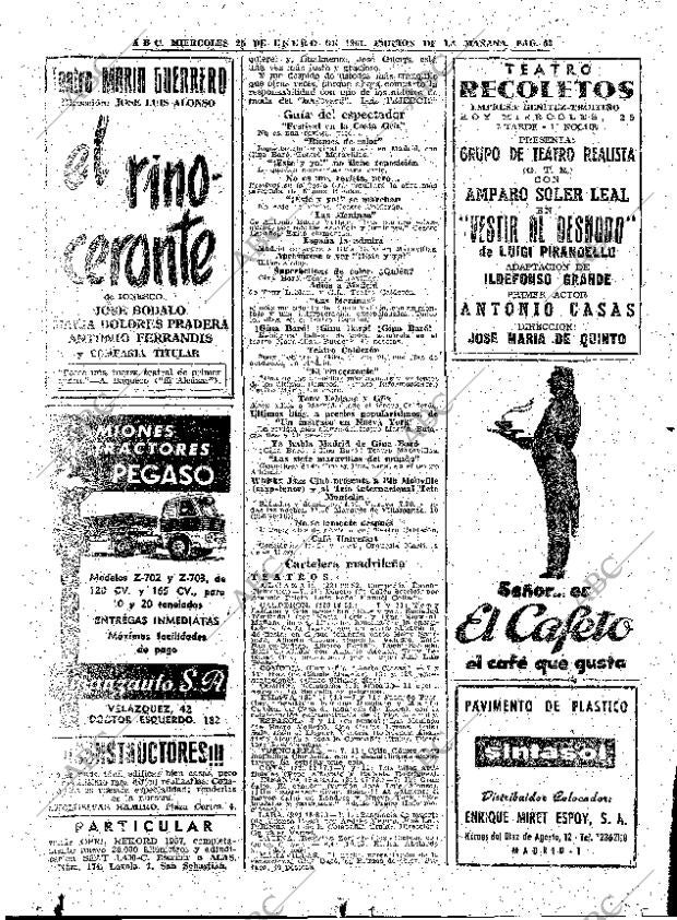 ABC MADRID 25-01-1961 página 52