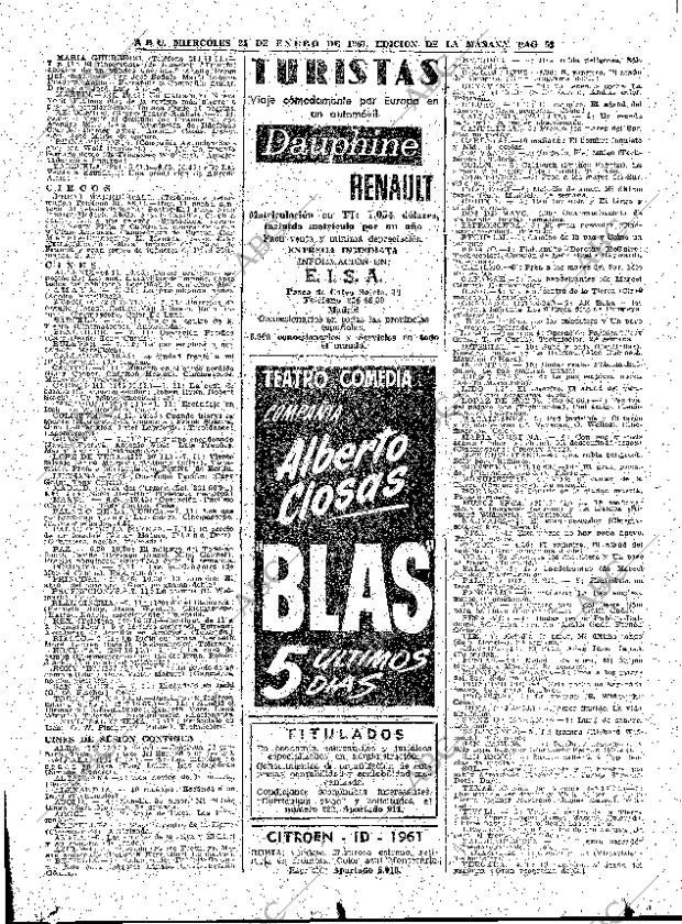 ABC MADRID 25-01-1961 página 53