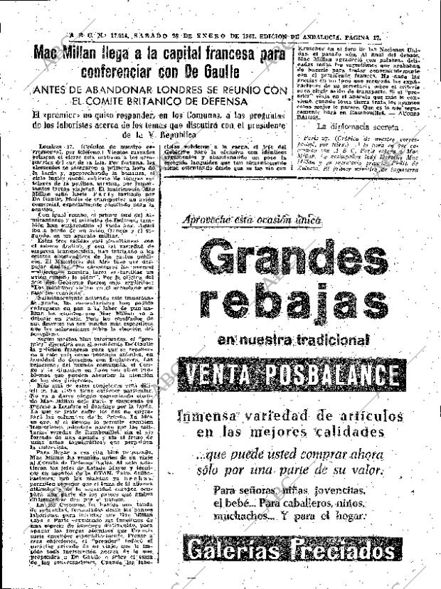 ABC SEVILLA 28-01-1961 página 17