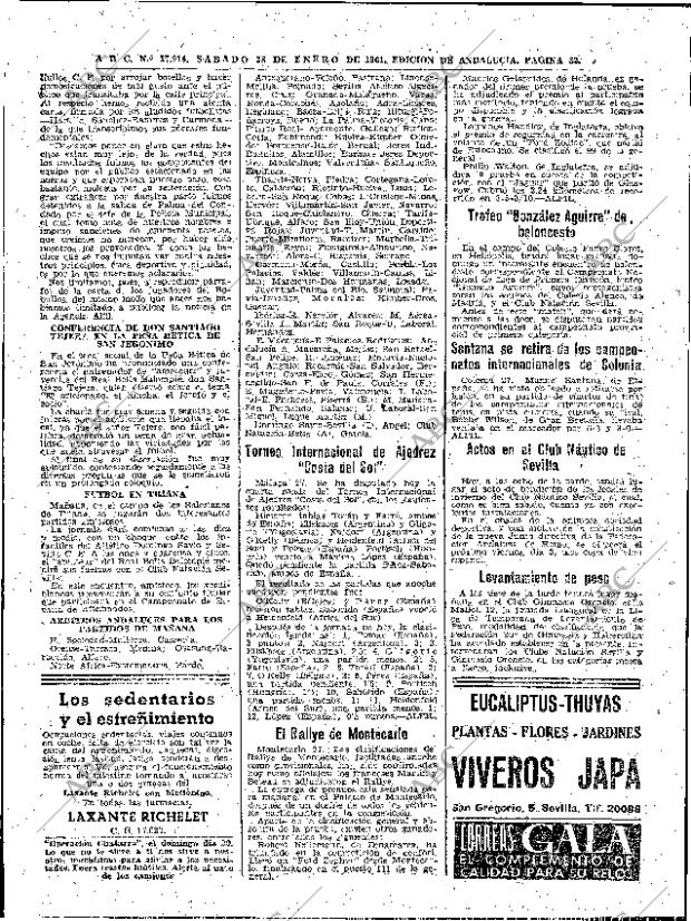 ABC SEVILLA 28-01-1961 página 32