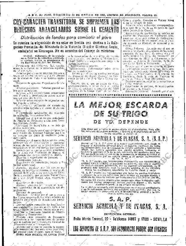 ABC SEVILLA 29-01-1961 página 31