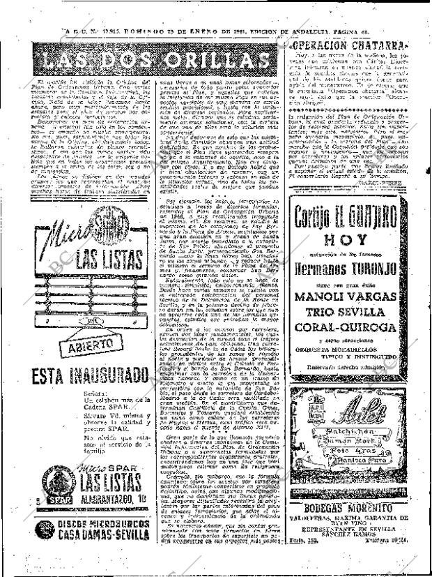 ABC SEVILLA 29-01-1961 página 40