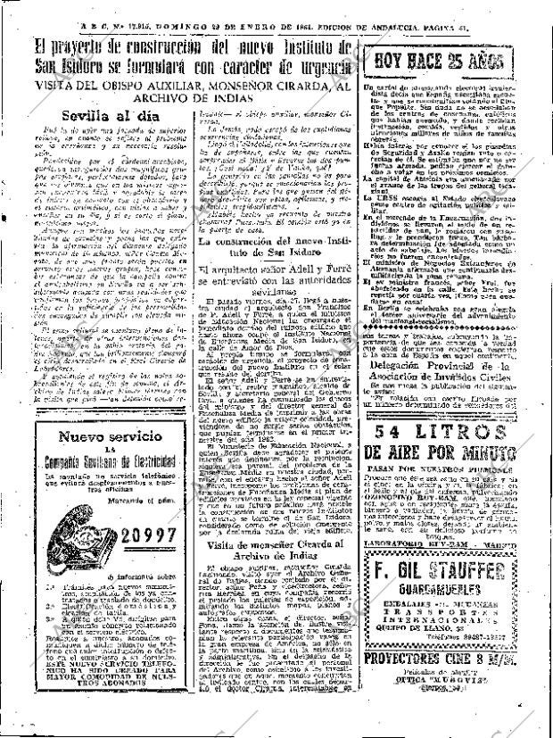 ABC SEVILLA 29-01-1961 página 41