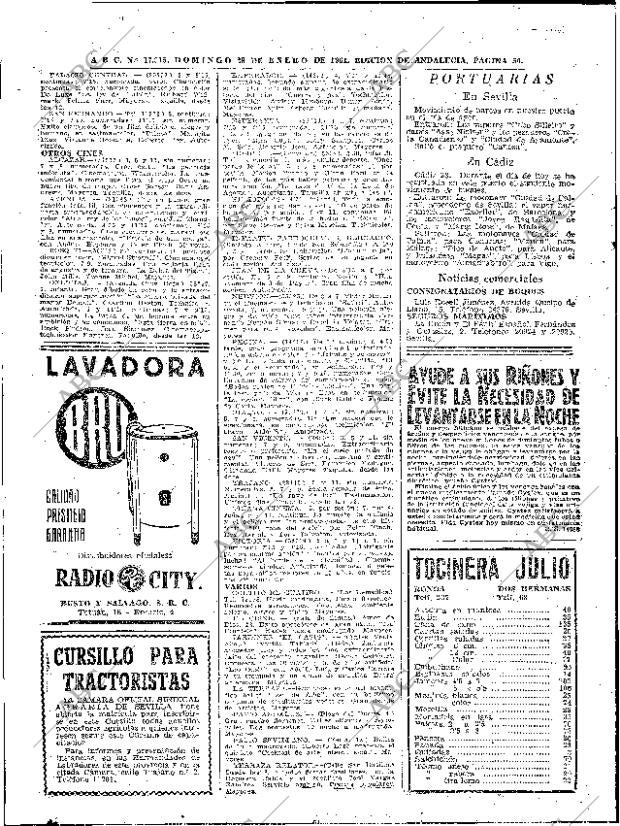 ABC SEVILLA 29-01-1961 página 50