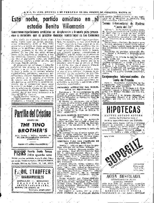 ABC SEVILLA 02-02-1961 página 25