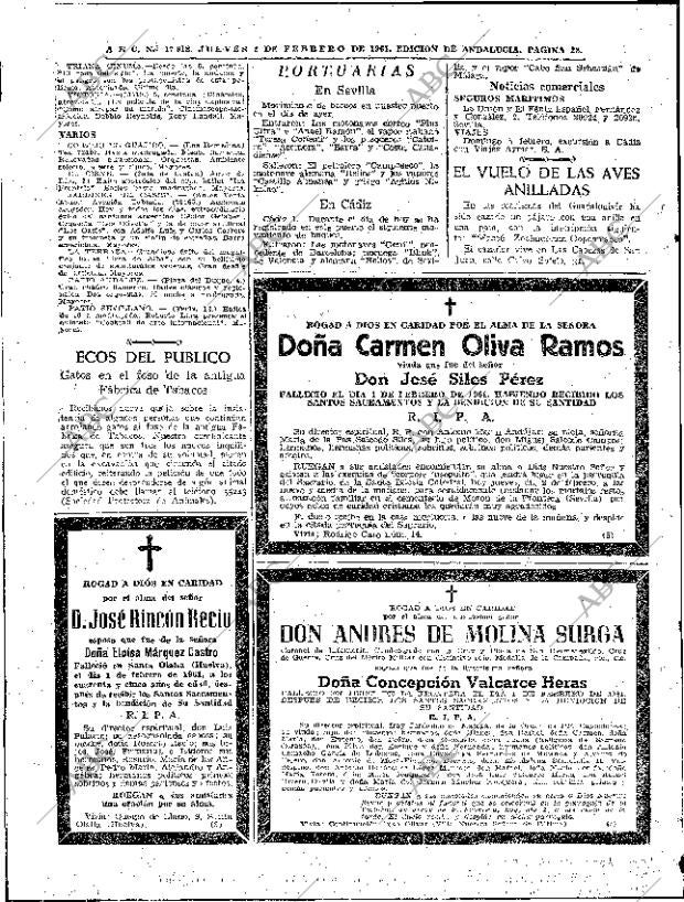 ABC SEVILLA 02-02-1961 página 28