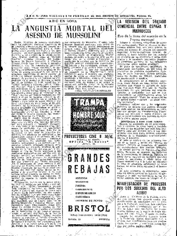 ABC SEVILLA 03-02-1961 página 23