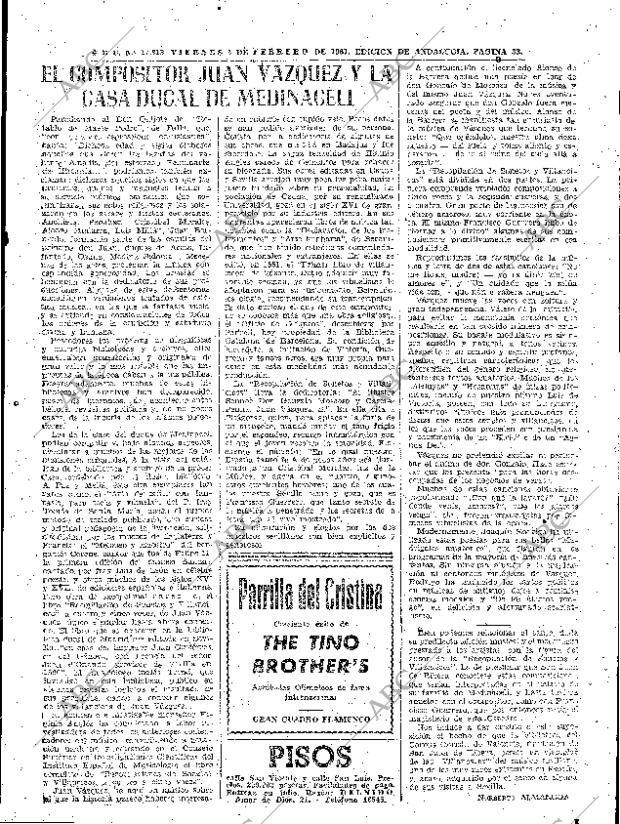 ABC SEVILLA 03-02-1961 página 33