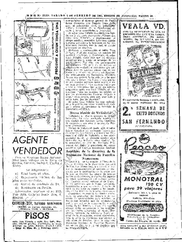 ABC SEVILLA 04-02-1961 página 16