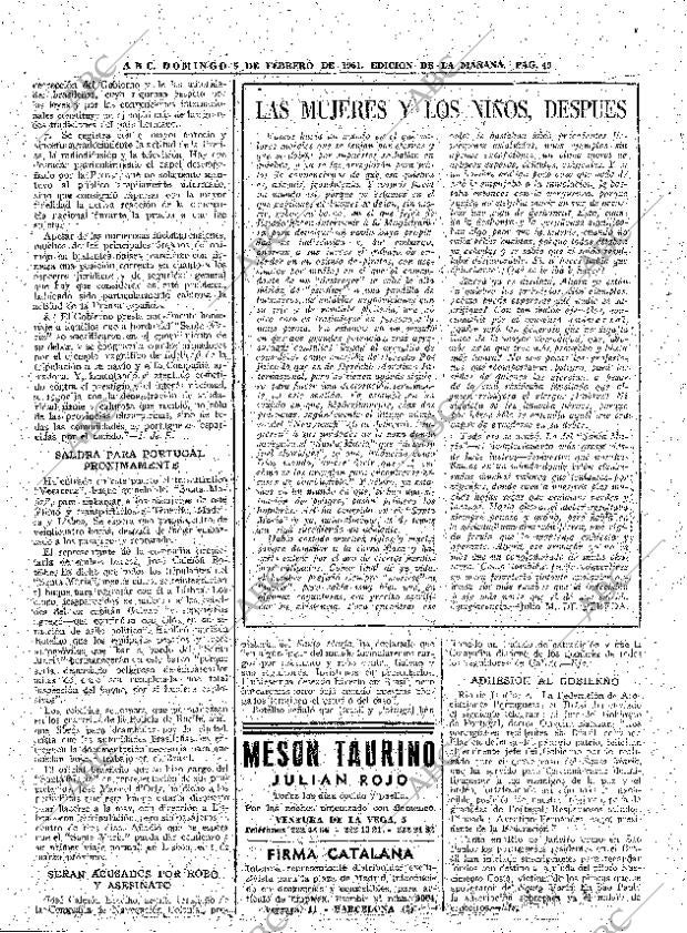 ABC MADRID 05-02-1961 página 49