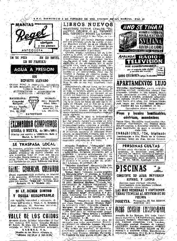 ABC MADRID 05-02-1961 página 66