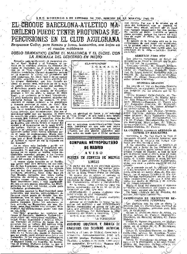 ABC MADRID 05-02-1961 página 73