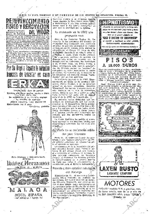 ABC SEVILLA 12-02-1961 página 52