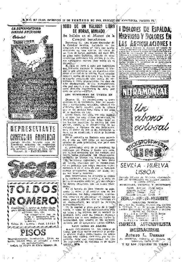 ABC SEVILLA 12-02-1961 página 56