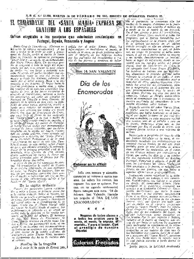 ABC SEVILLA 14-02-1961 página 22