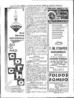 ABC SEVILLA 14-02-1961 página 42