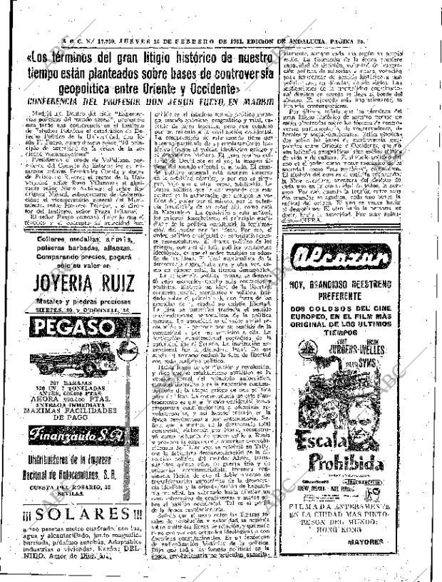 ABC SEVILLA 16-02-1961 página 25