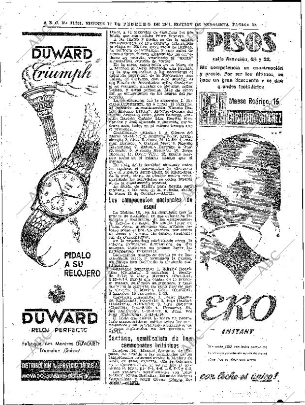 ABC SEVILLA 17-02-1961 página 32