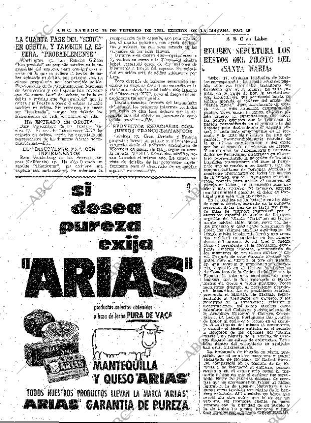 ABC MADRID 18-02-1961 página 39