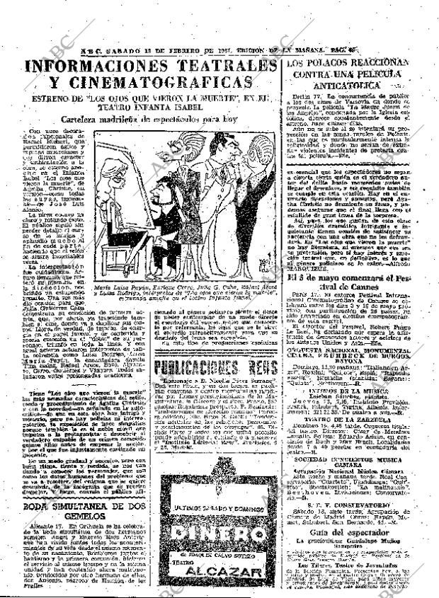 ABC MADRID 18-02-1961 página 65