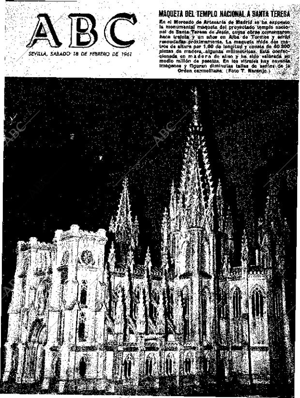 ABC SEVILLA 18-02-1961 página 1