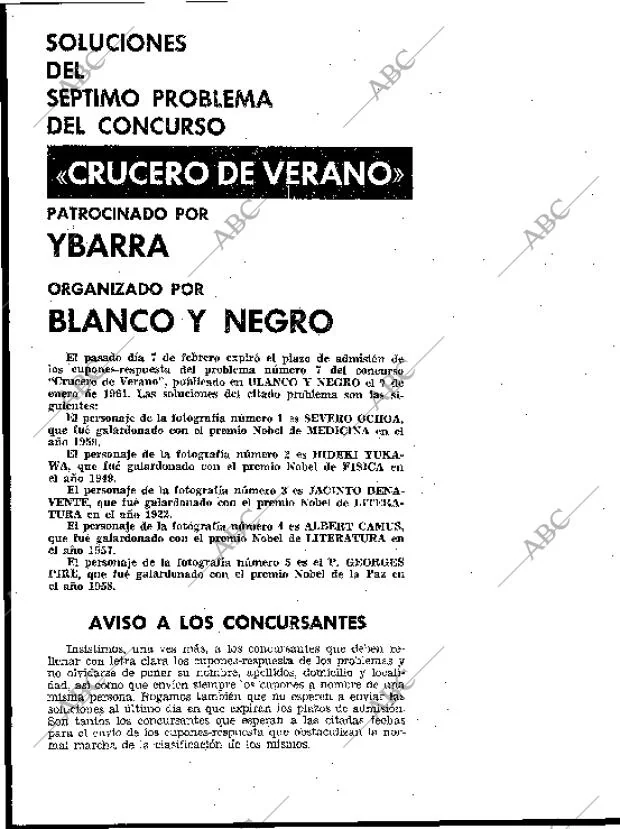 BLANCO Y NEGRO MADRID 18-02-1961 página 82