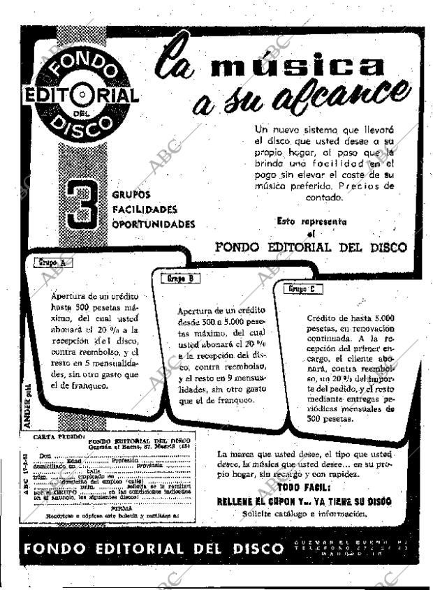 ABC MADRID 19-02-1961 página 74
