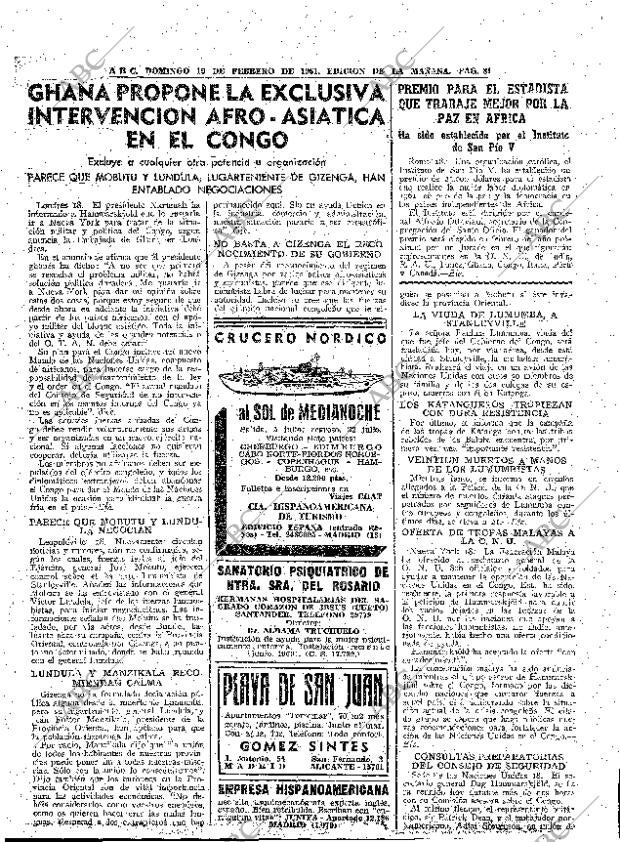 ABC MADRID 19-02-1961 página 81