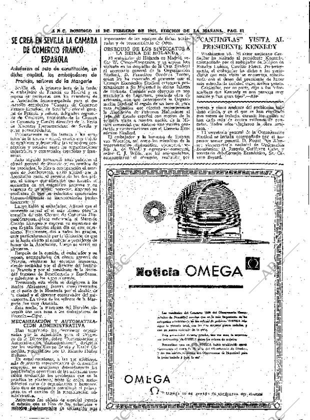 ABC MADRID 19-02-1961 página 87