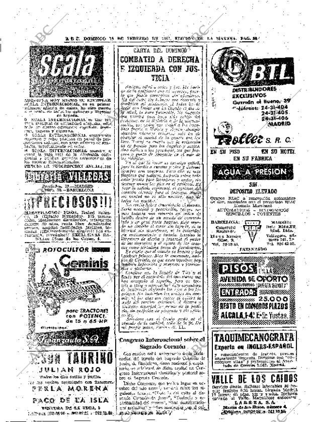 ABC MADRID 19-02-1961 página 88