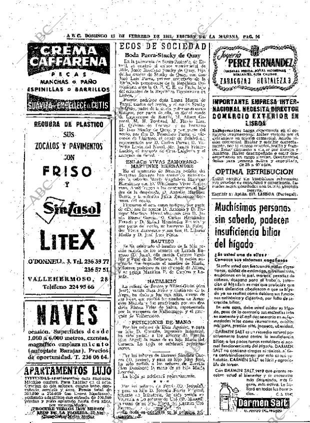 ABC MADRID 19-02-1961 página 94