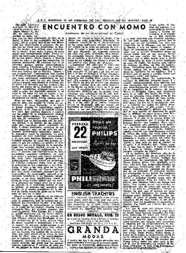 ABC MADRID 19-02-1961 página 99