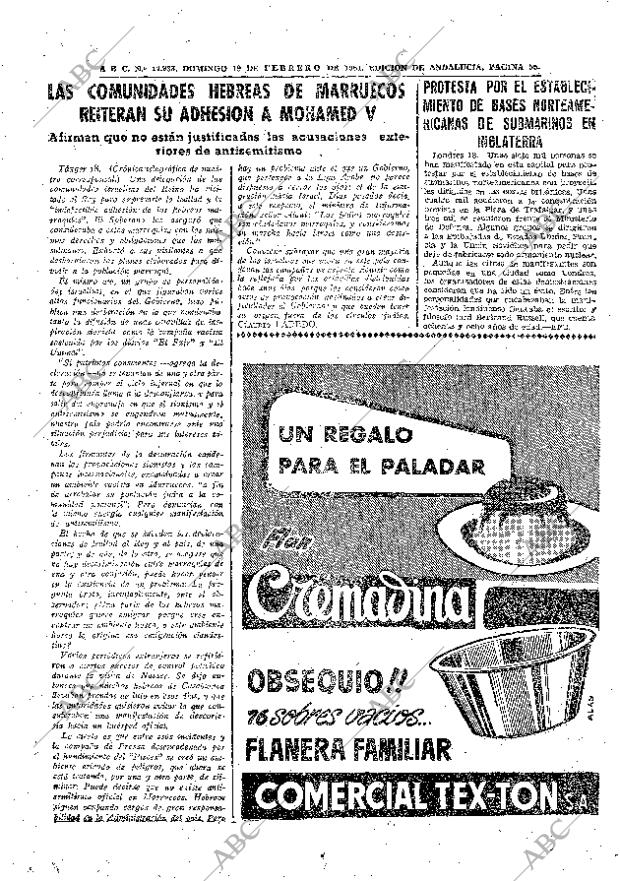 ABC SEVILLA 19-02-1961 página 55