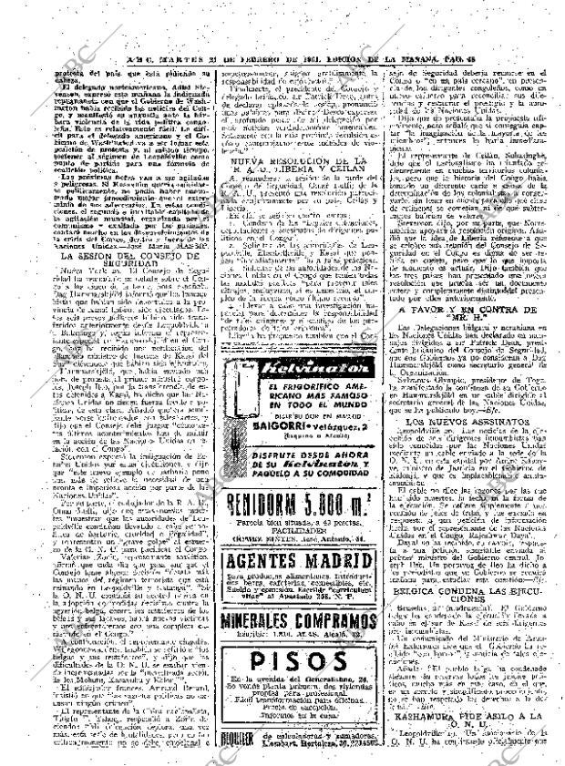 ABC MADRID 21-02-1961 página 48