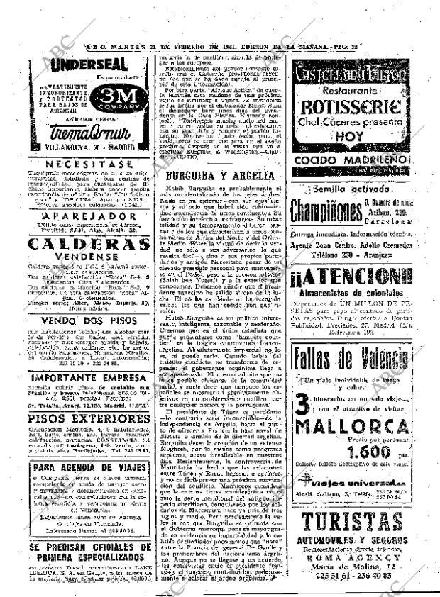 ABC MADRID 21-02-1961 página 52