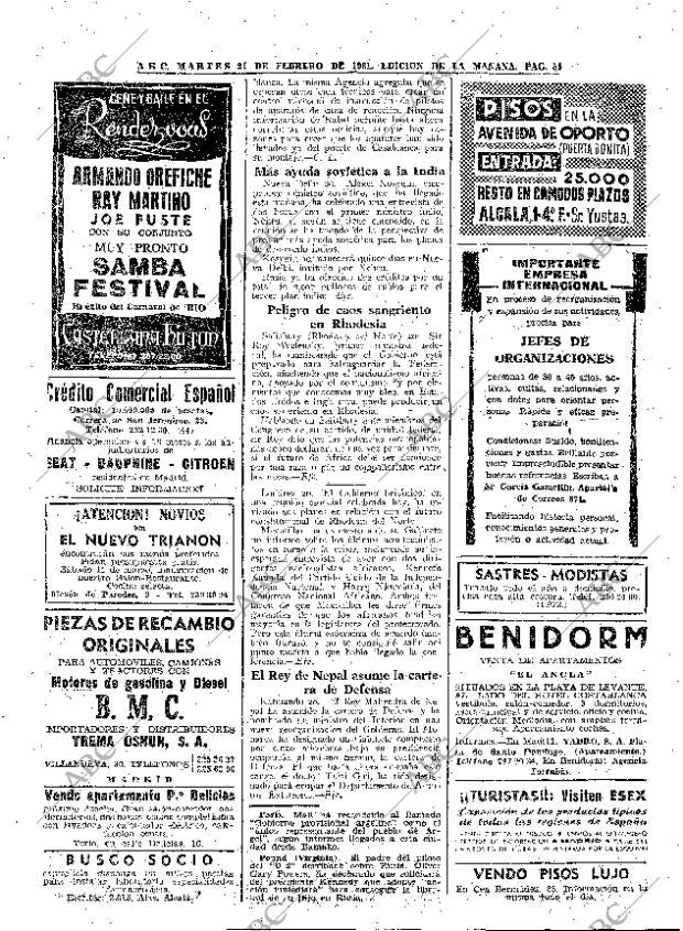 ABC MADRID 21-02-1961 página 54