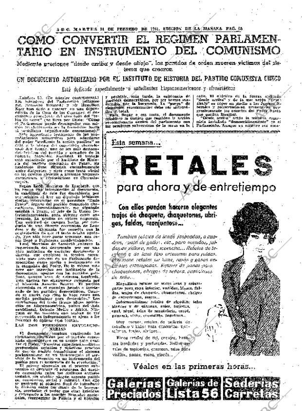 ABC MADRID 21-02-1961 página 55