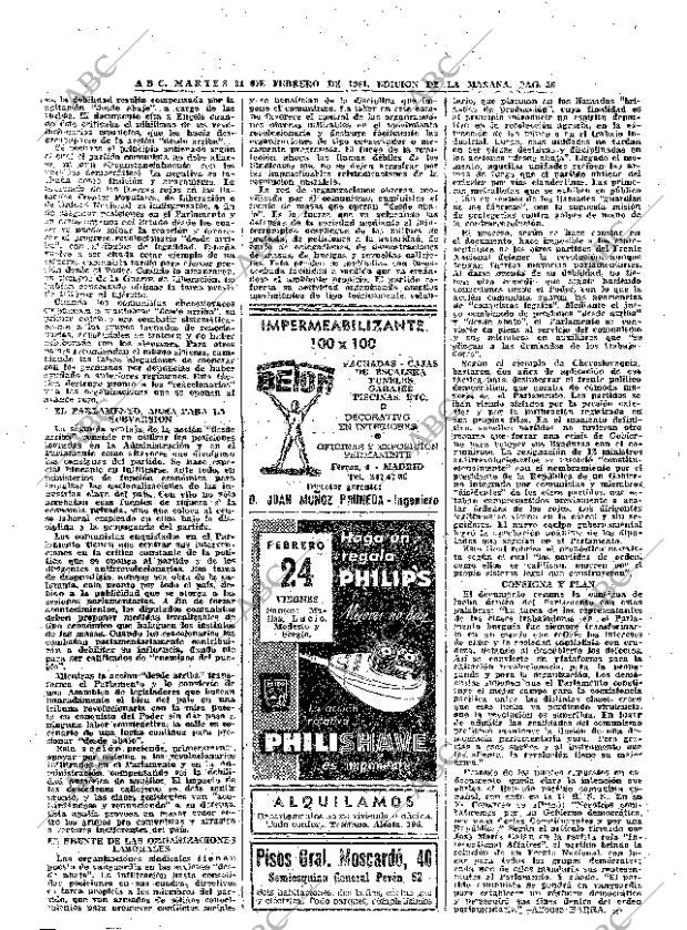 ABC MADRID 21-02-1961 página 56