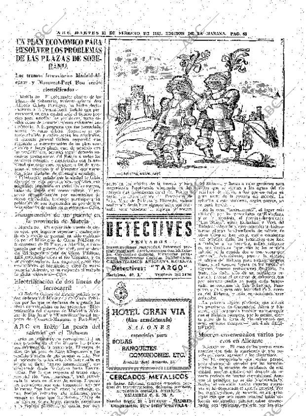 ABC MADRID 21-02-1961 página 63