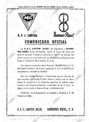 ABC MADRID 21-02-1961 página 66