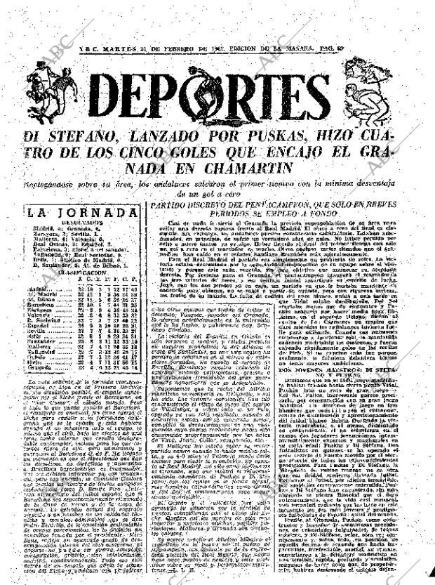 ABC MADRID 21-02-1961 página 69