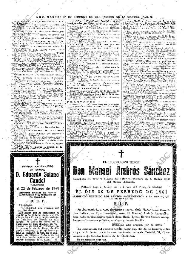 ABC MADRID 21-02-1961 página 80