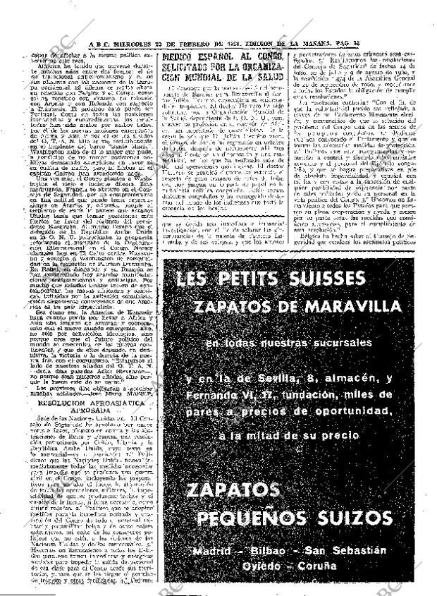 ABC MADRID 22-02-1961 página 33