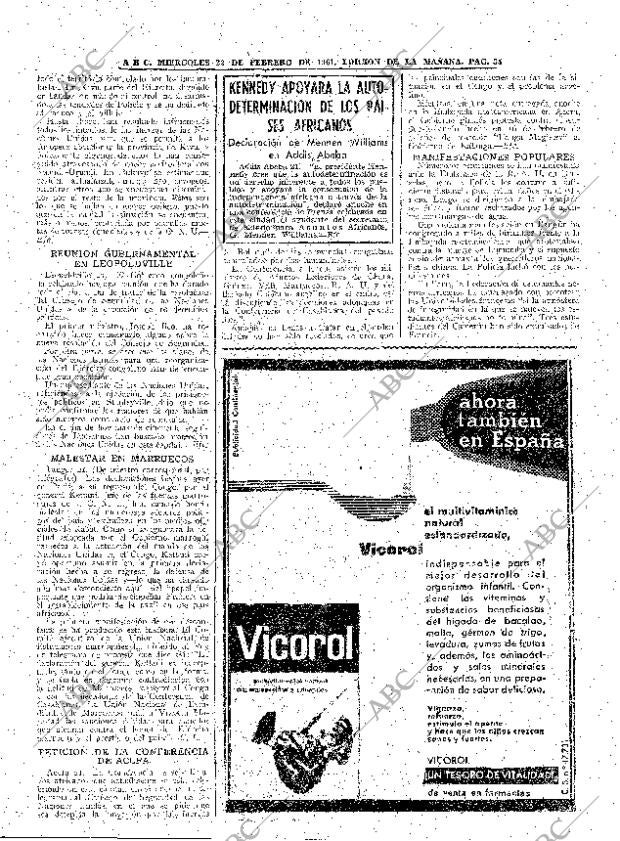 ABC MADRID 22-02-1961 página 35