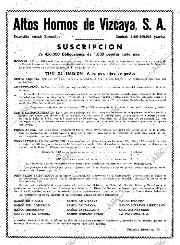 ABC MADRID 22-02-1961 página 4