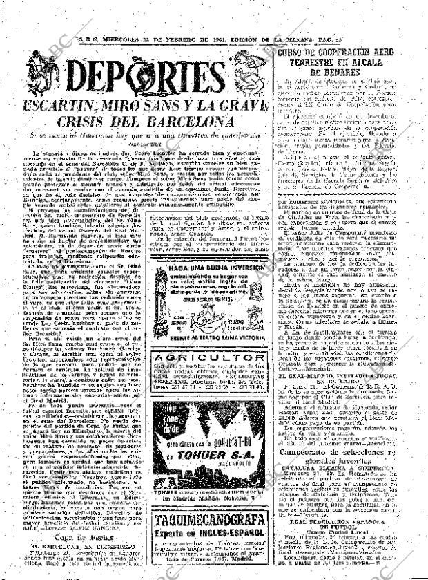 ABC MADRID 22-02-1961 página 55
