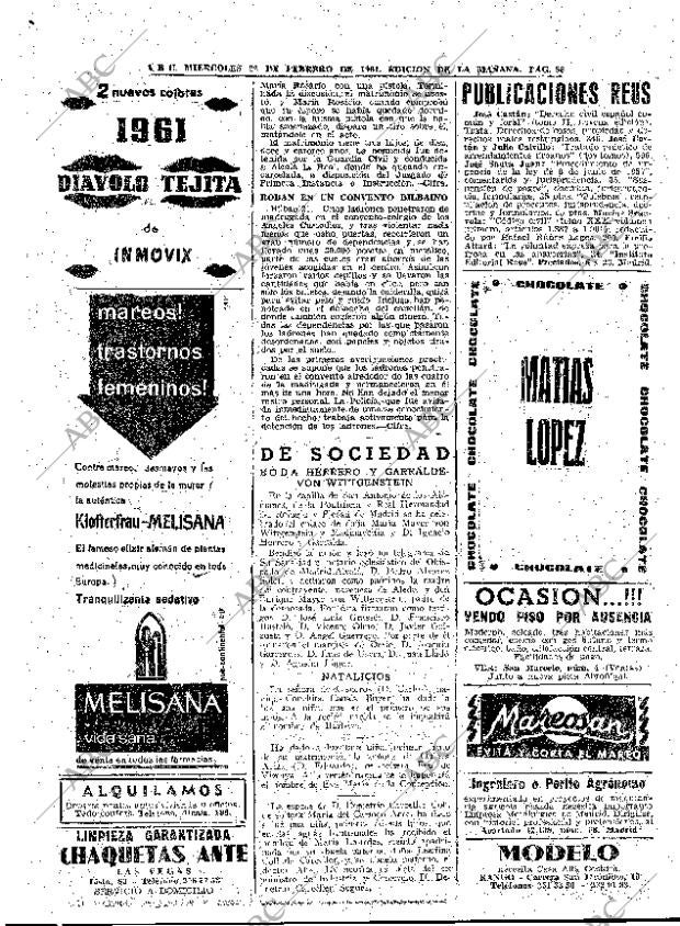 ABC MADRID 22-02-1961 página 58