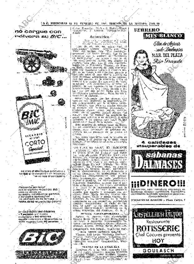 ABC MADRID 22-02-1961 página 60